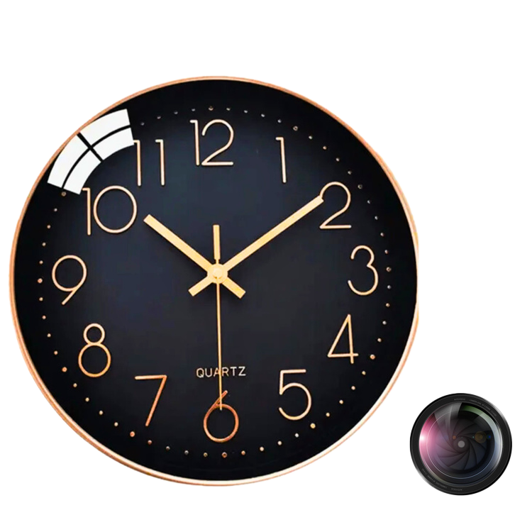 Zdjęcie mini kamera wifi ukryta w zegarze na ścianę MK204