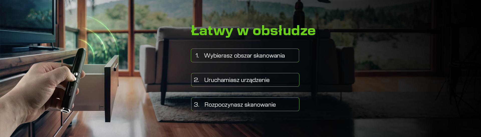 Grafika informacyjna dla wykrywaczy podsłuchów