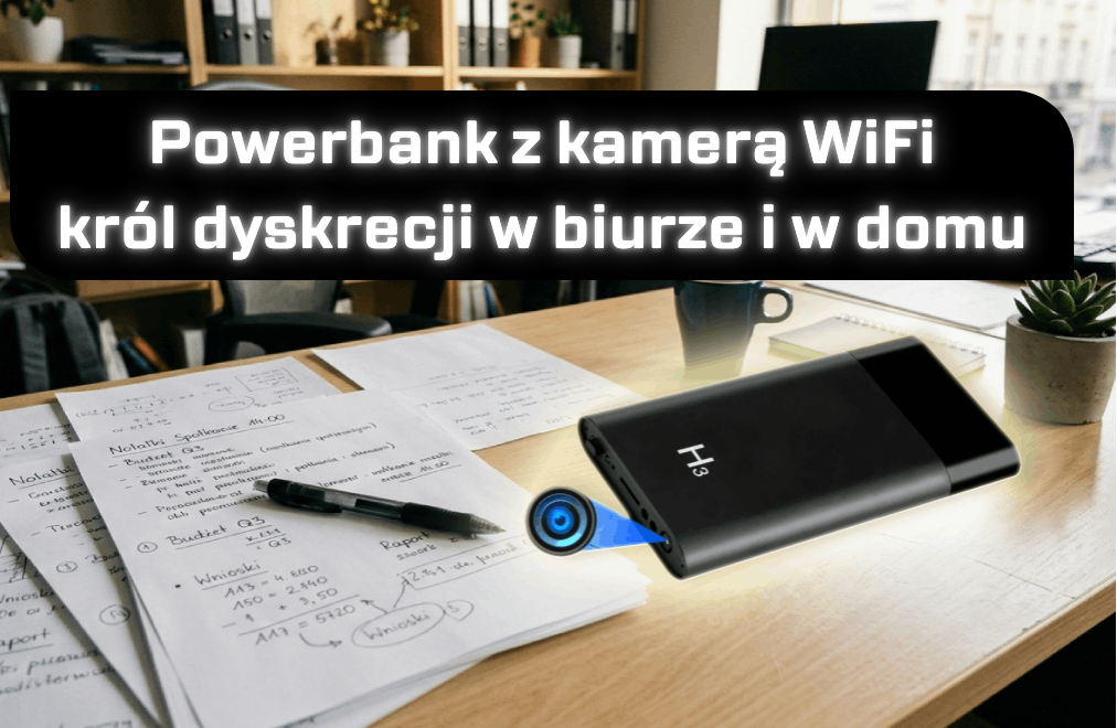 Powerbank z kamerą WiFi - król dyskrecji w biurze i w domu