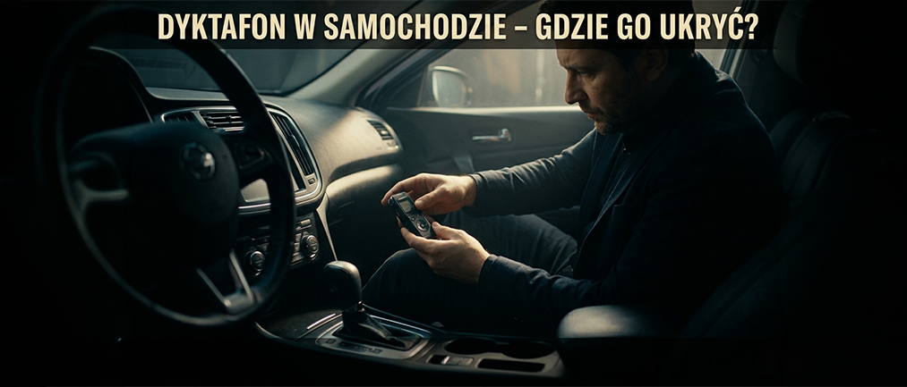 Dyktafon w samochodzie - gdzie go ukryć i jak uzyskać czyste nagranie?
