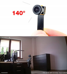 Mini kamera szpiegowska z podglądem w telefonie WIFI HD Android iOS S06 WIDE czujnik ruchu