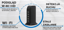 Mini Kamera Szpiegowska w ładowarka HUB 5x USB Wi-Fi ( Podgląd Online )