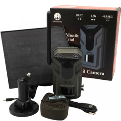 Fotopułapka GSM HWI-T4G Live View 4G LTE 2.7K z panelem solarnym – kamera leśna z podglądem na żywo