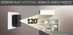 Mini kamera szpiegowska WIFI w ładowarce sieciowej, detekcja ruchu podgląd na żywo IR IP25
