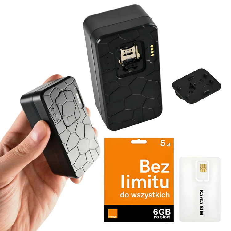 Zestaw Lokalizator GPS do lasu Wodoodporny 120 DNI 4G MK50L z Kartą SIM