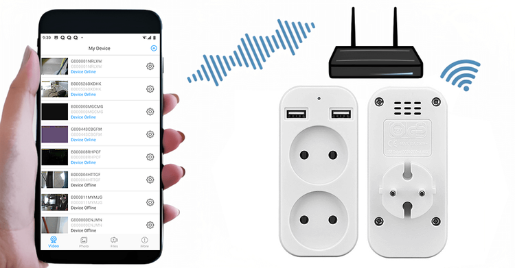 Mini Kamera WiFi S3 Na żywo ukryta w gniazdku sieciowym