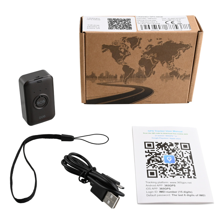 Lokalizator GPS MK06 podsłuch głośnik