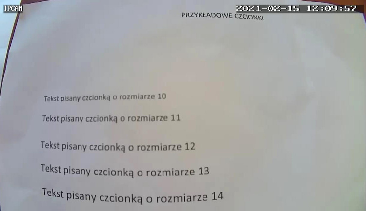 Mini kamera WiFi na egzamin do tekstu EG podgląd na żywo w telefonie