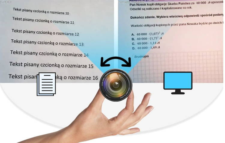ZESTAW Mini kamera na egzamin do tekstu Wi-Fi QZ + mikro słuchawka (Podgląd Online) Idealny na sesję, do matury