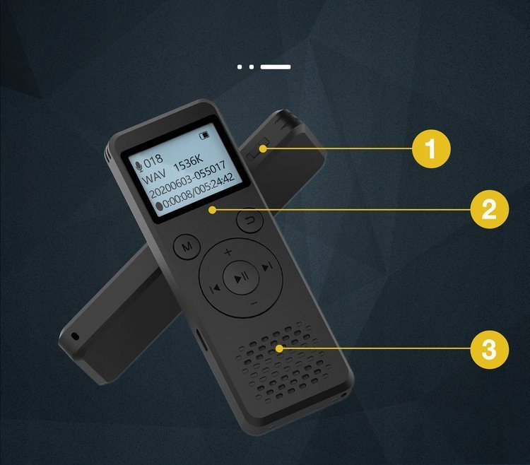 Dyktafon Podsłuch Szpiegowski DVR-818 8GB 