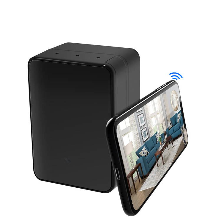 Mini kamera szpiegowska WIFI w ładowarce sieciowej, detekcja ruchu podgląd na żywo IR IP25