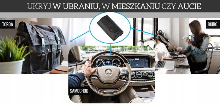 Dyktafon szpiegowski pluskwa podsłuch MKX SET801 32GB (Do 30 dni pracy)