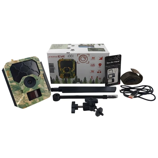 Kamera Fotopułapka Predator Eye i001AES szyfrowanie zdjęć Full-HD  4G LTE  GSM 30MPX