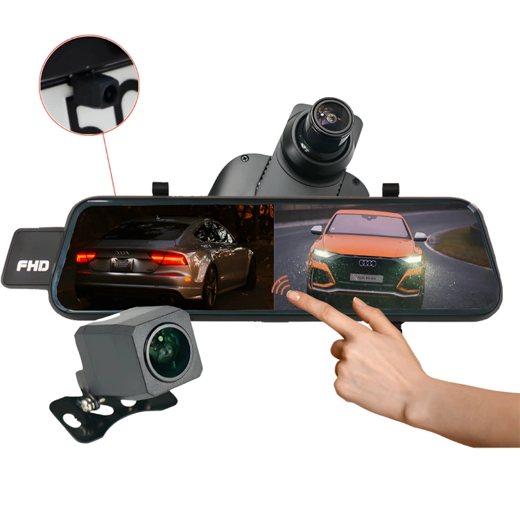 ZESTAW Kamera w lusterku wstecznym 2K HS900PRO SONY +  Lokalizator GPS 4G MK30B