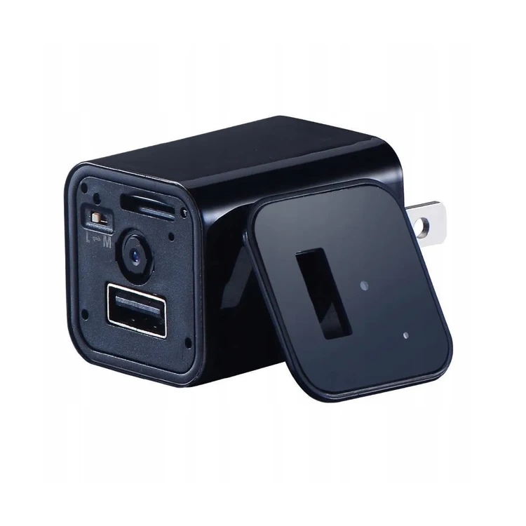 Mini Kamera Szpiegowska ukryta w Ładowarka USB Podgląd na żywo 