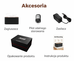 Zagłuszacz podsłuchów gsm nagrywania MKF18 szumidło dźwięku