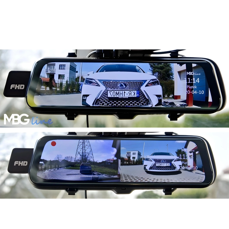 ZESTAW Lokalizator GPS 20 DNI PODSŁUCH 4G MK6A + Kamera w  lusterku wstecznym  HS900Pro