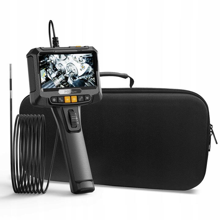 Kamera inspekcyjna endoskopowa MBG line S10 PRO 3.9mm z ruchomą głowicą i ekranem