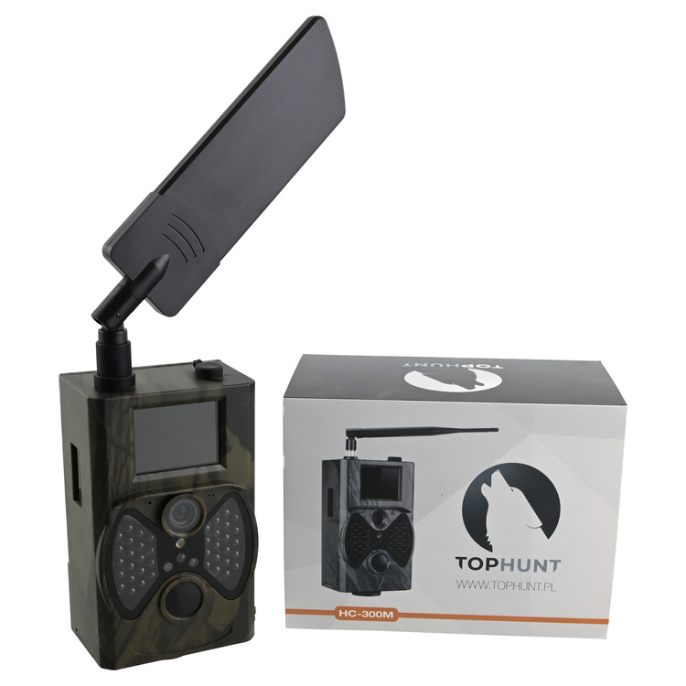 Fotopułapka GSM kamera leśna HC-300M 40 IR 940nm Czujnik Ruchu v3 16MPX