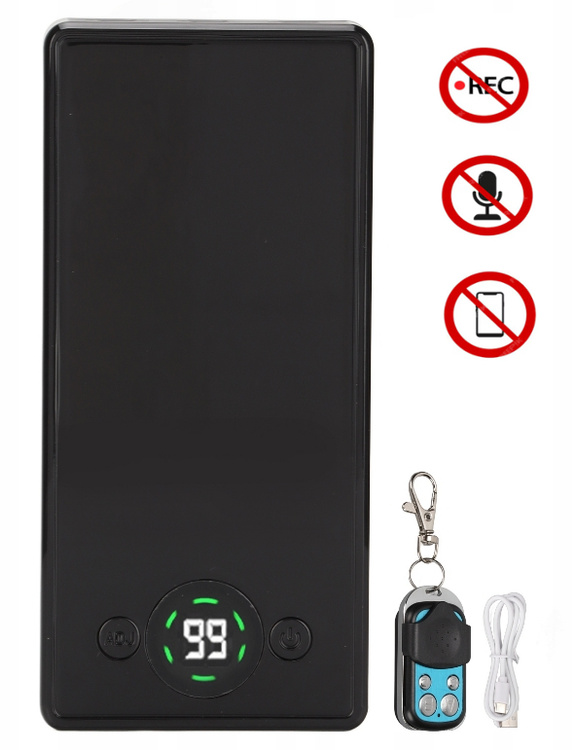 Zagłuszacz podsłuchów telefonów dyktafonów anty nagrywanie biały szum