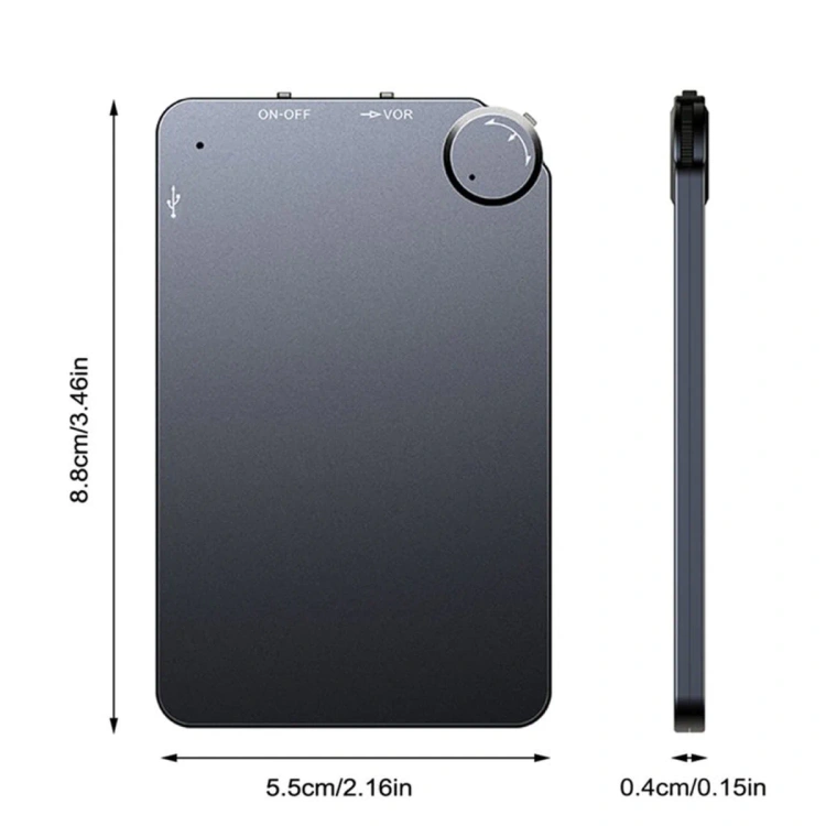 Dyktafon cyfrowy szpiegowski MK-K2 16GB z detekcją dźwięku