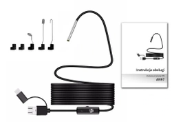 Kamera inspekcyjna ENDOSKOP do SILNIKA RUR 3.9mm HD USB-C ANDROID PC OTG AN97