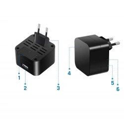 Ukryta kamera WiFI w zasilaczu ładowarce MKA8