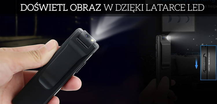 Mini Kamera ukryta A3 FULL HD IR detekcja ruchu 8h obrotowy obiektyw + 32GB