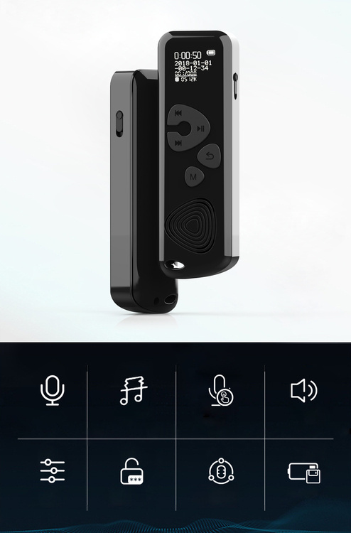 Dyktafon Szpiegowski Dyskretny z wyświetlaczem LCD DVR-626