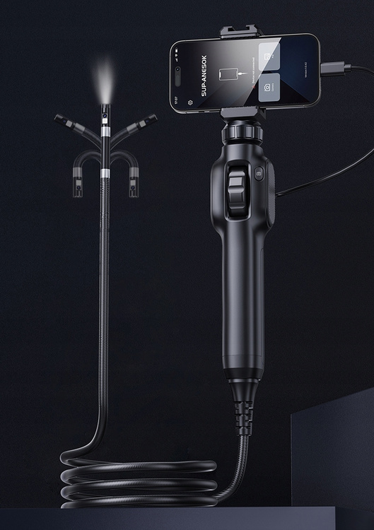 Kamera Inspekcyjna S43-OTG PRO RUCHOMA GŁOWICA  - TEST