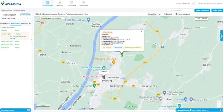 Lokalizator GPS Wodoodporny 1000mAh Magnes Podsłuch MK50