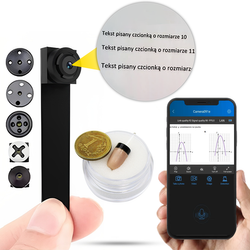 ZESTAW Mini kamera na egzamin do tekstu Wi-Fi QZ + mikro słuchawka (Podgląd Online) Idealny na sesję, do matury