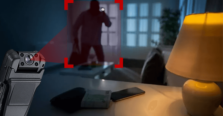 Mini kamera z czujnikiem ruchu Z7 obrotowy obiektyw tryb nocny