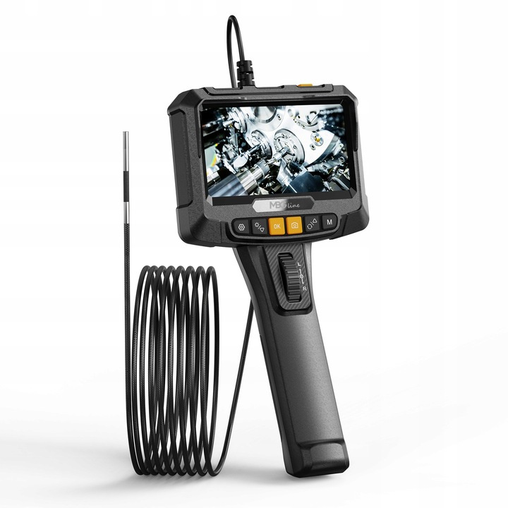 Kamera inspekcyjna endoskopowa MBG line S10 PRO 3.9mm z ruchomą głowicą i ekranem