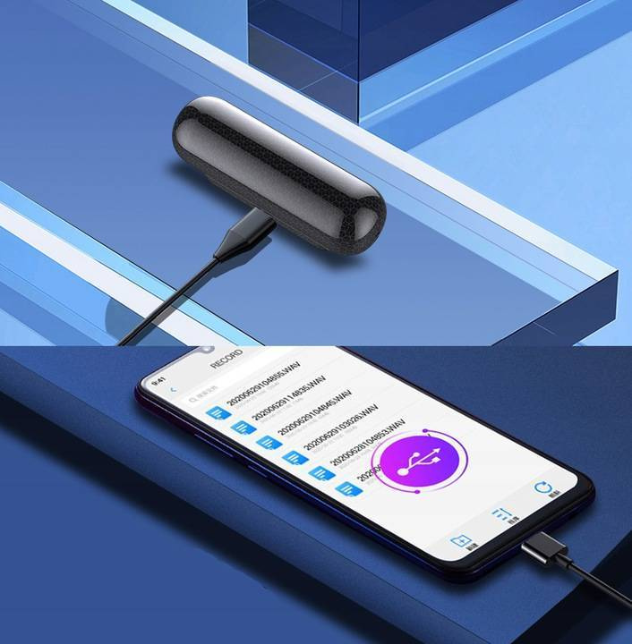 Dyktafon Q77 podsłuch na magnes 32GB