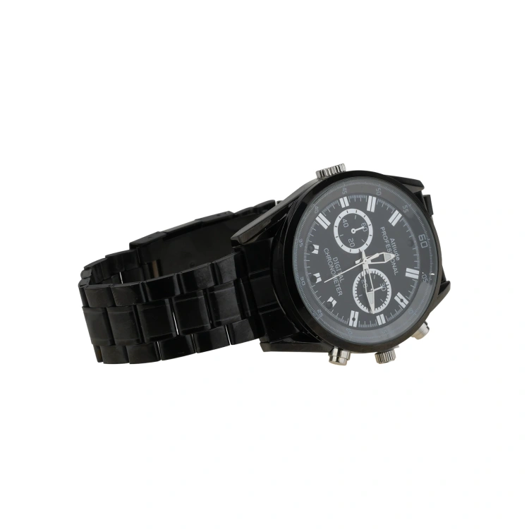 Mini kamera w zegarku dyktafon szpiegowski 32GB na rękę tryb nocny