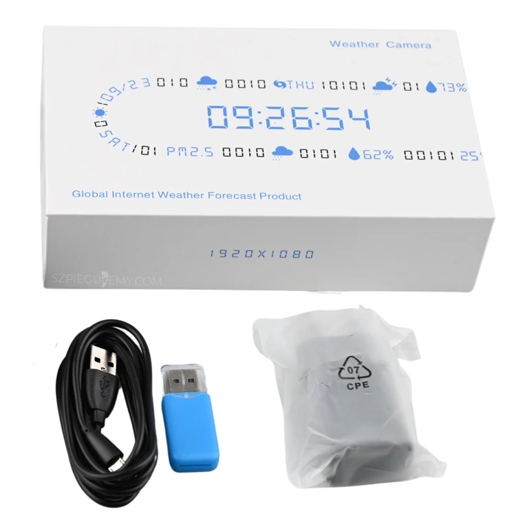 Kamera WIFI w stacji pogody detekcja ruchu, tryb nocny i podgląd na żywo WS06