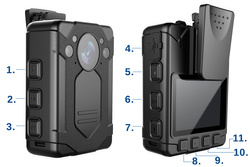 Kamera nasobna z mikrofonem DMT9 H264 LCD 2"