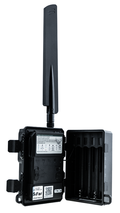 SiFar SF200 — fotopułapka 4G LTE 20 Mpx Full HD, IR 940nm, IP66, zasilanie AA + opcja solar, karta SIM w zestawie