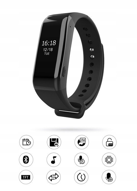 Dyktafon Smartband Detekcja podsłuch 16GB WR-50A
