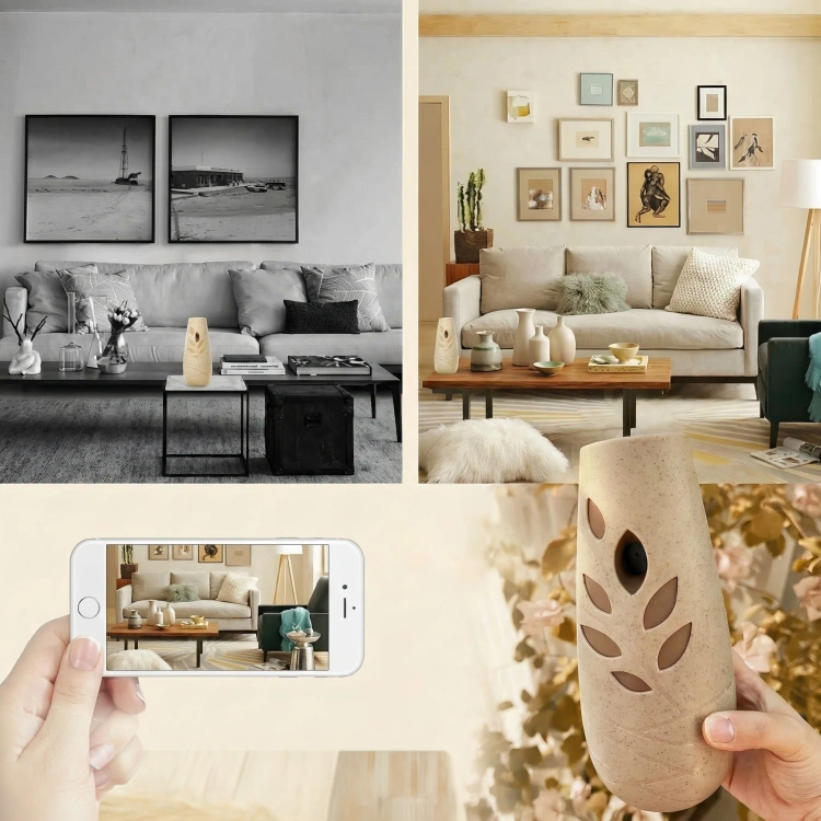 Ukryta kamera WiFi 1080P do monitoringu – odświeżacz powietrza, aplikacja Tuya