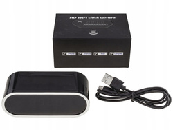 Ukryta kamera w zegarze budzik WiFi Full HD LED