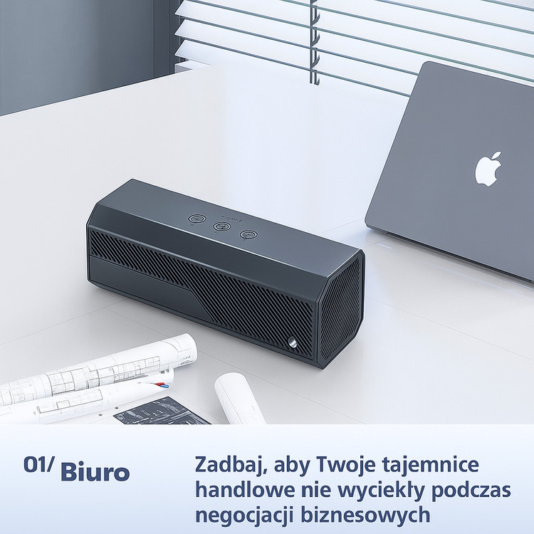 Zagłuszacz podsłuchów nagrywania MKF16 szumidło dźwięku