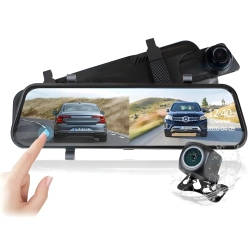 ZESTAW Lokalizator GPS 20 DNI PODSŁUCH 4G MK6A + Kamera w  lusterku wstecznym  HS900Pro