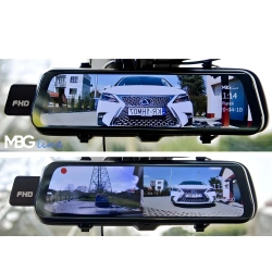 ZESTAW Lokalizator GPS 20 DNI PODSŁUCH 4G MK6A + Kamera w  lusterku wstecznym  HS900Pro