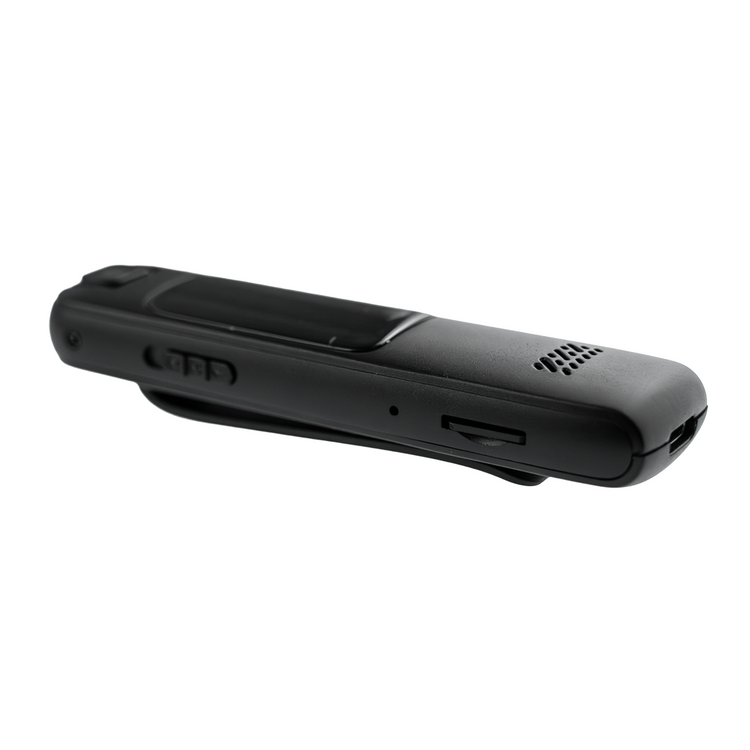 Przenośny rejestrator wideo z klipsem 1080P — tryb nocny IR, obrót obiektywu 180°, 16 GB + microSD do 256 GB