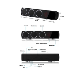 Ukryta Mini Kamera WIFI Głośnik Soundbar BT MKM9