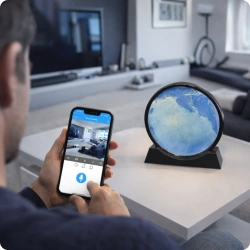 Ukryta kamera WiFi w obrazie z piaskiem WFSH61  – monitoring 1080p do domu