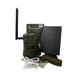 Fotopułapka GSM H2 z podglądem na żywo kamera leśna FullHD + panel solarny