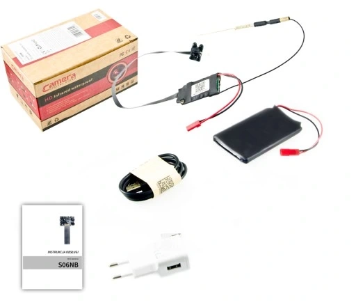 Dyskretna Mini Kamera Szpiegowska WIFI HD P2P 4IR S06NB